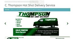 Desktop Screenshot of cthompsonhotshotdelivery.com