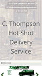 Mobile Screenshot of cthompsonhotshotdelivery.com